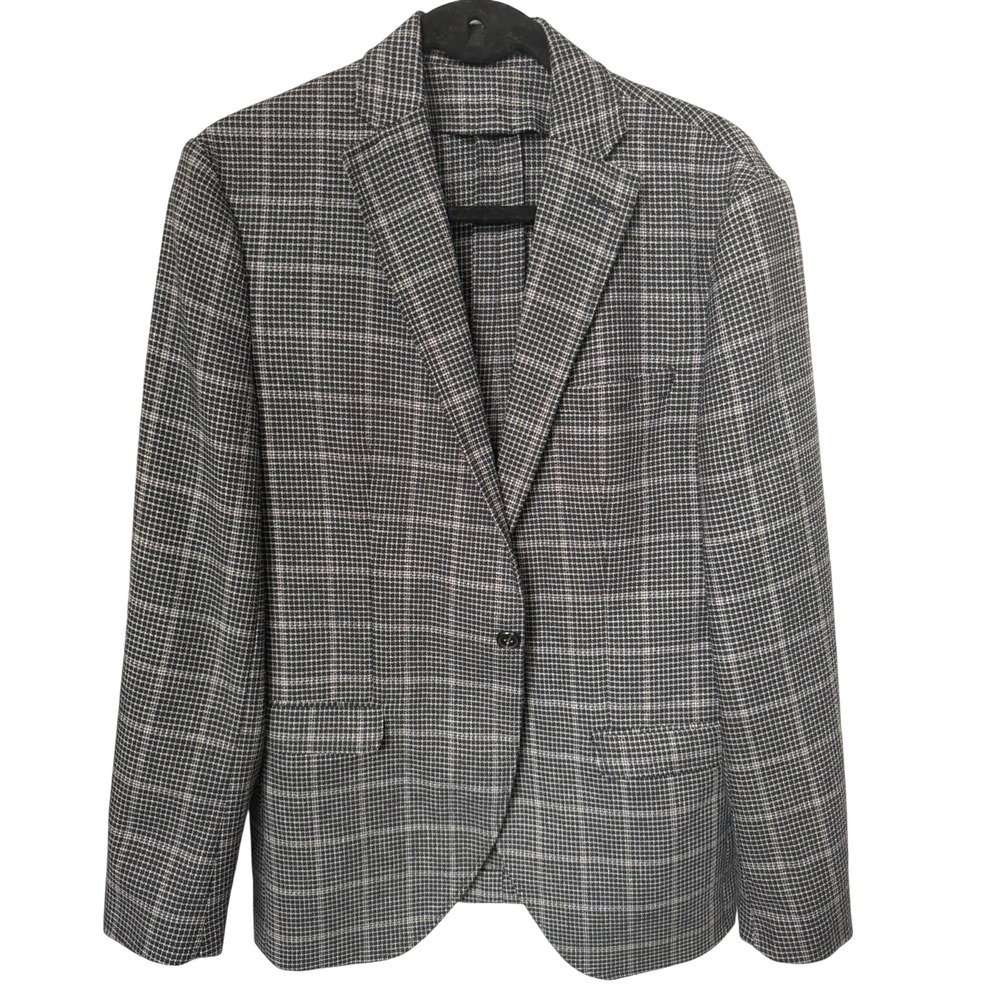 Prince of Wales Mens Sport Coat Glen Plaid 38R Selected Homme Blazer Jacket